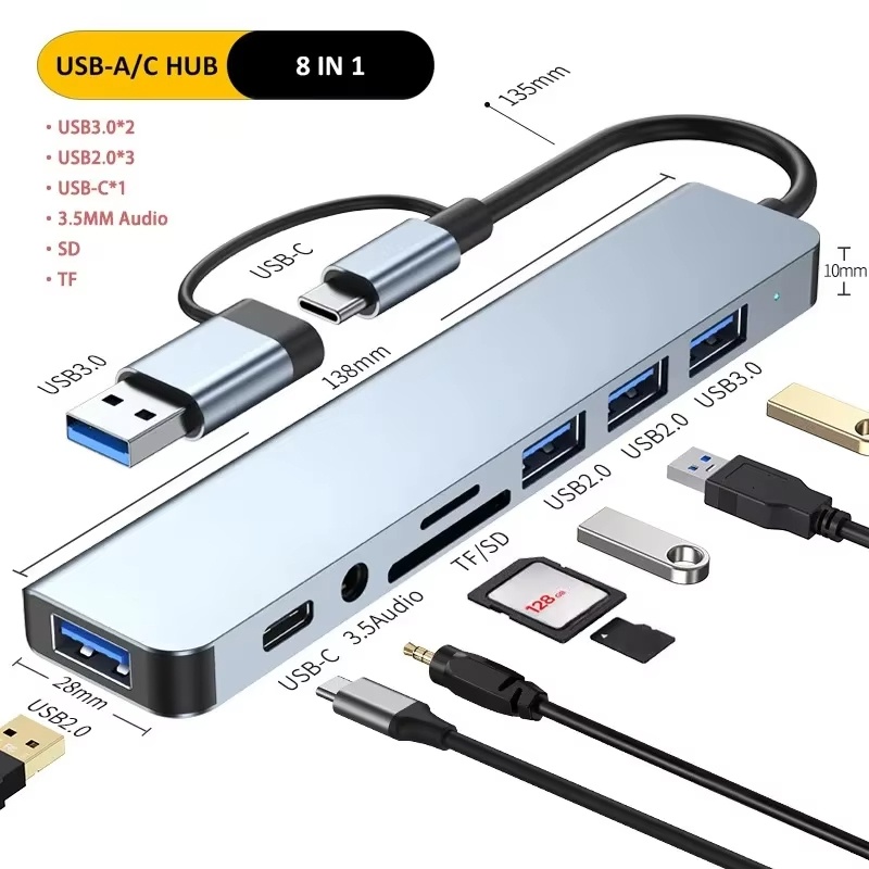 Type C Hub USB Splitter 8 In 1 – Home Assistant Sd Bewertung und Preis