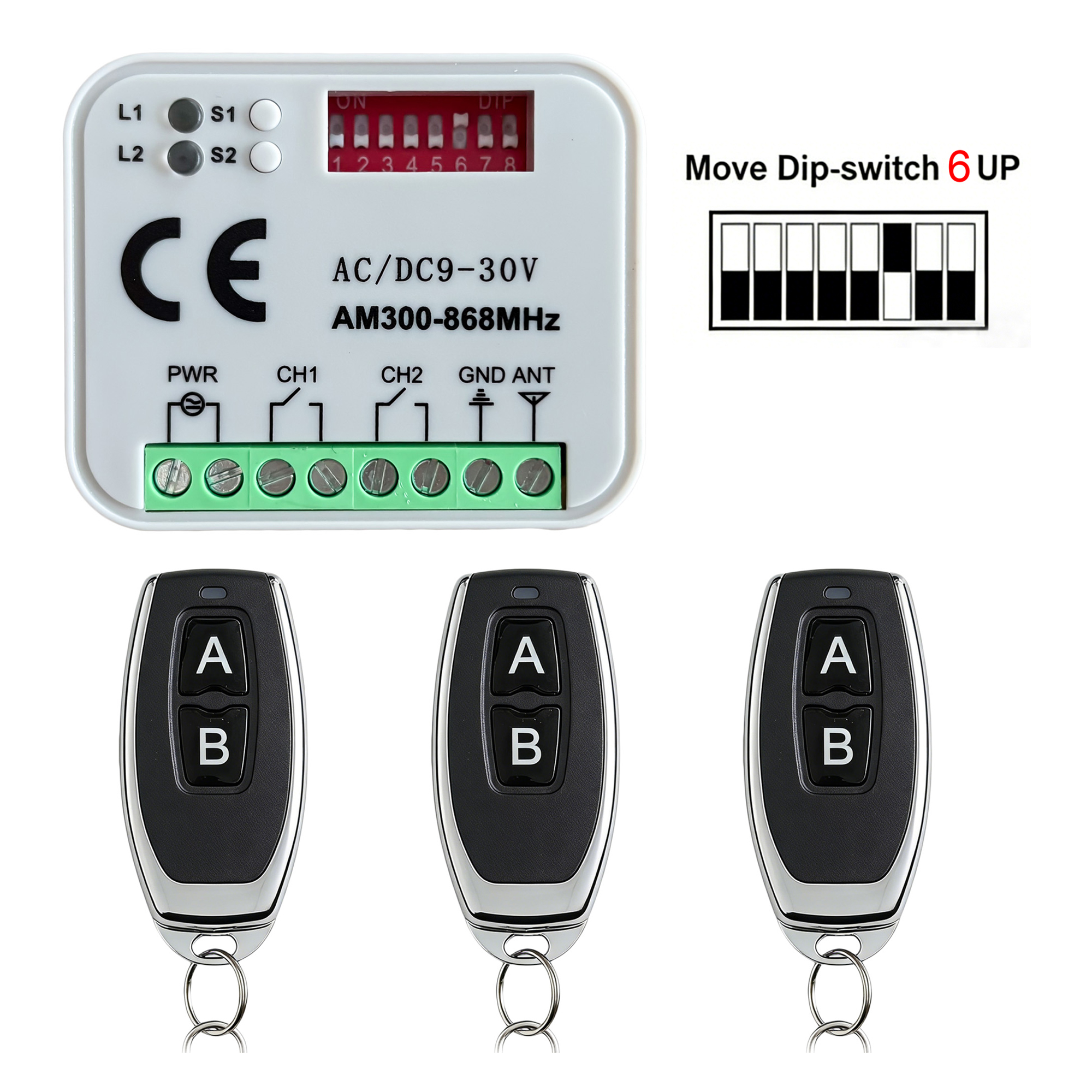 Garage Door Receiver 433MHz 30 – 433Mhz Receiver Module Bewertung und Preis